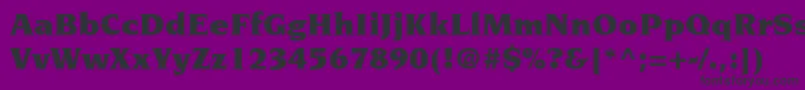 フォントItcNovareseLtUltra – 紫の背景に黒い文字