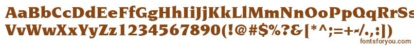 Шрифт ItcNovareseLtUltra – коричневые шрифты