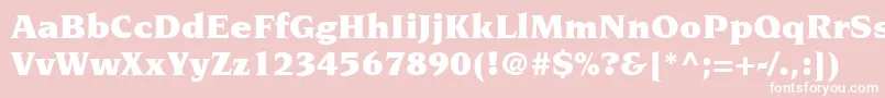 ItcNovareseLtUltra Font – White Fonts on Pink Background