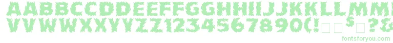 Firecat ffy-Schriftart – Grüne Schriften