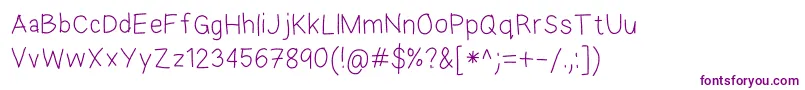 EkasAndroidHandwriting Font – Purple Fonts