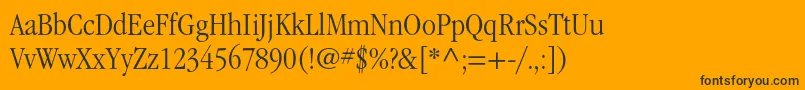 ItcgaramondstdLtnarrow Font – Black Fonts on Orange Background