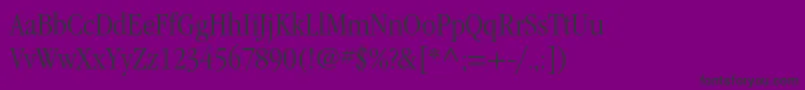 ItcgaramondstdLtnarrow Font – Black Fonts on Purple Background