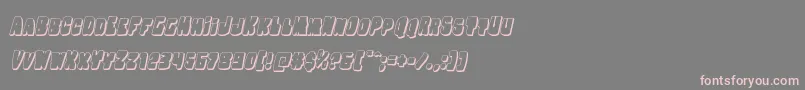 Nobodyhome3Dital Font – Pink Fonts on Gray Background
