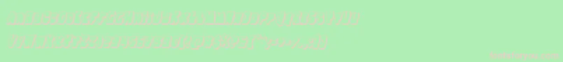 Nobodyhome3Dital Font – Pink Fonts on Green Background