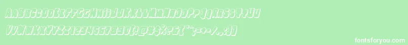 Nobodyhome3Dital Font – White Fonts on Green Background