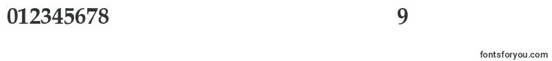 MelrareSemibold-Schriftart – Schriften für Zahlen und Nummern
