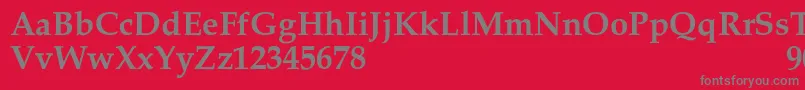 MelrareSemibold Font – Gray Fonts on Red Background