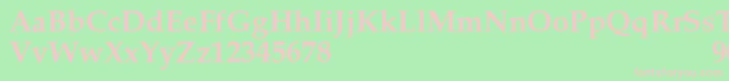 MelrareSemibold Font – Pink Fonts on Green Background