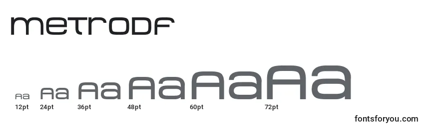 Metrodf Font Sizes