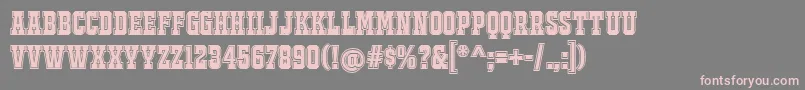 JackportCollegeNcv Font – Pink Fonts on Gray Background