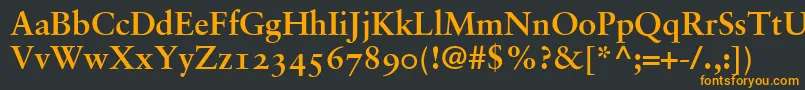 More about GaramondRetrospectiveOsSsiBold Font GaramondRetrospectiveOsSsiBold Font – Orange Fonts on Black Background