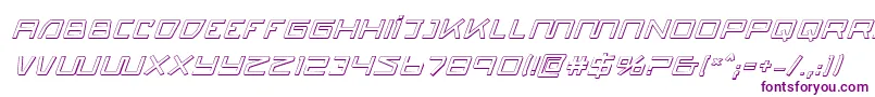 Quasitron3DItalic Font – Purple Fonts