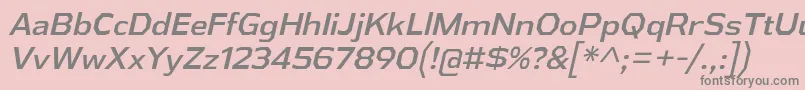AthabascaIt Font – Gray Fonts on Pink Background