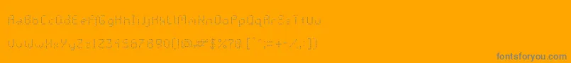 GalacticasLight Font – Gray Fonts on Orange Background