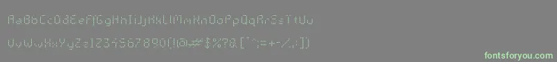 Шрифт GalacticasLight – зелёные шрифты на сером фоне