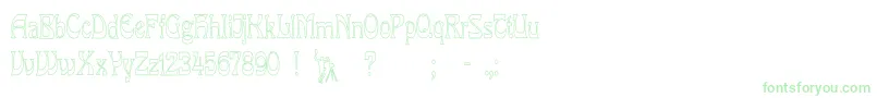LaRosaHollowCond Font – Green Fonts