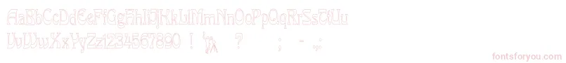 LaRosaHollowCond Font – Pink Fonts