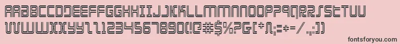 ElectionDayCondensed Font – Black Fonts on Pink Background