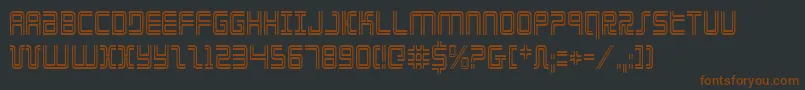 ElectionDayCondensed Font – Brown Fonts on Black Background