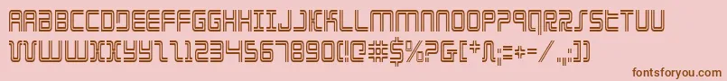 ElectionDayCondensed Font – Brown Fonts on Pink Background