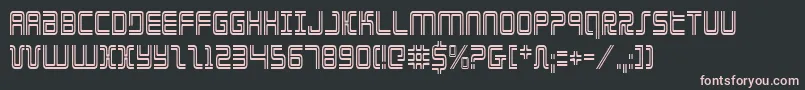 ElectionDayCondensed Font – Pink Fonts on Black Background