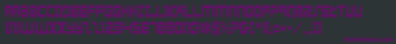 ElectionDayCondensed Font – Purple Fonts on Black Background
