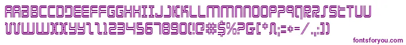 ElectionDayCondensed Font – Purple Fonts on White Background