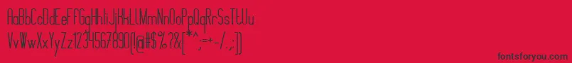MontepetrumBold Font – Black Fonts on Red Background