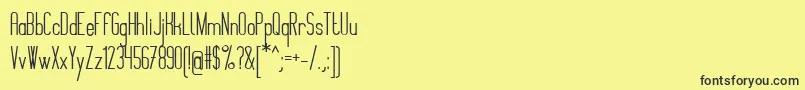 Weitere Informationen zur MontepetrumBold-Schriftart MontepetrumBold-Schriftart – Schwarze Schriften auf gelbem Hintergrund