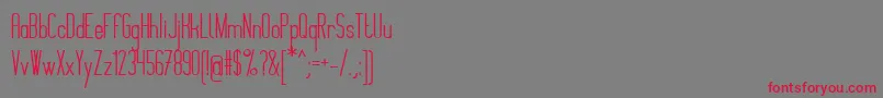 MontepetrumBold Font – Red Fonts on Gray Background