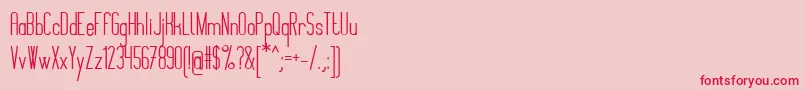 MontepetrumBold Font – Red Fonts on Pink Background