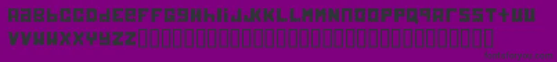 Electrolite-Schriftart – Schwarze Schriften auf violettem Hintergrund