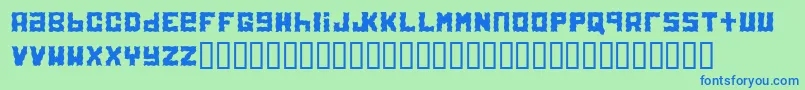 Electrolite Font – Blue Fonts on Green Background