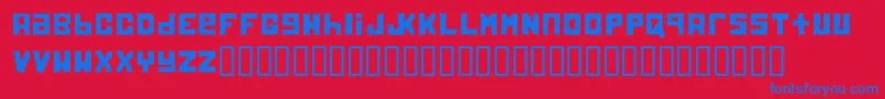 Electrolite Font – Blue Fonts on Red Background
