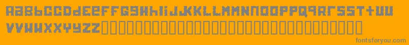 Electrolite Font – Gray Fonts on Orange Background