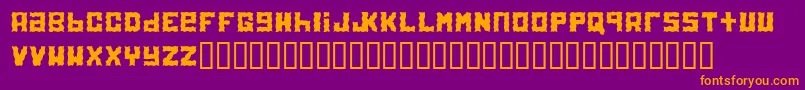 Electrolite Font – Orange Fonts on Purple Background