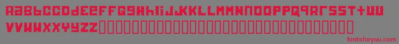 Electrolite Font – Red Fonts on Gray Background