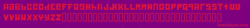 Electrolite Font – Red Fonts on Purple Background