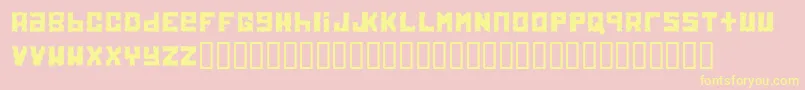 Electrolite Font – Yellow Fonts on Pink Background