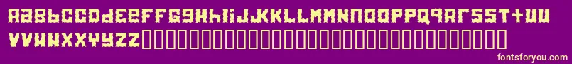 Electrolite Font – Yellow Fonts on Purple Background