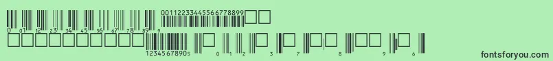 V200003 Font – Black Fonts on Green Background