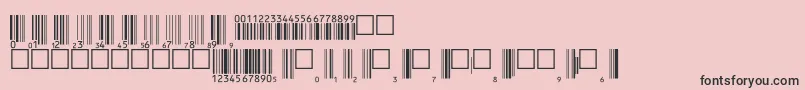 V200003 Font – Black Fonts on Pink Background