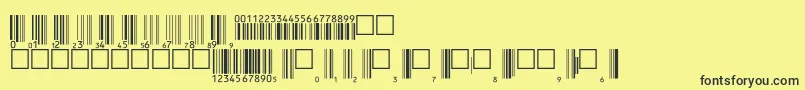 V200003 Font – Black Fonts on Yellow Background