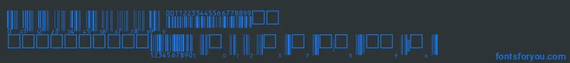 V200003 Font – Blue Fonts on Black Background