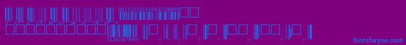 V200003 Font – Blue Fonts on Purple Background