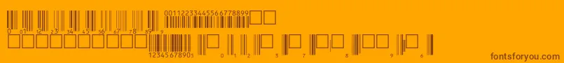 V200003 Font – Brown Fonts on Orange Background