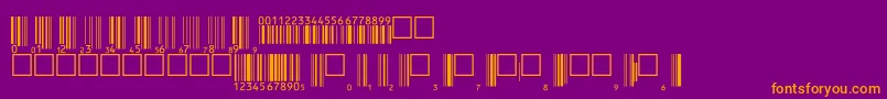 V200003 Font – Orange Fonts on Purple Background