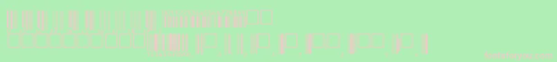 V200003 Font – Pink Fonts on Green Background