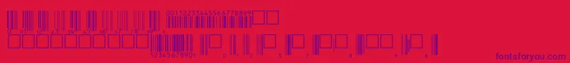 V200003 Font – Purple Fonts on Red Background